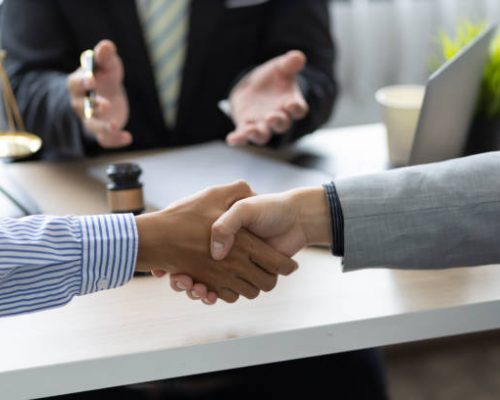 Lawyers are mediating disputes and providing legal advice.